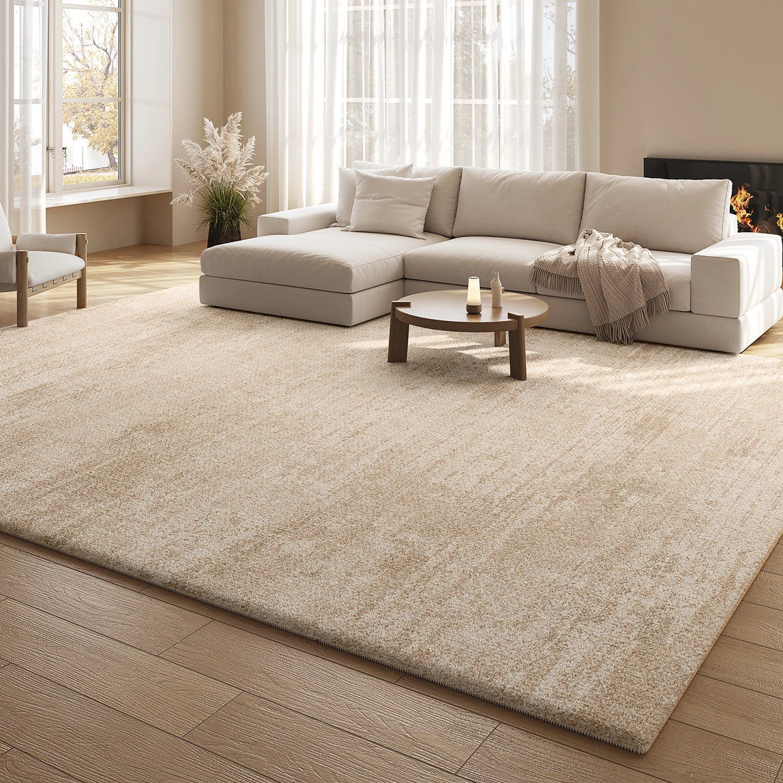 Plüschteppich mit abstraktem Muster im Light-Luxury-Stil für Wohnzimmer und Schlafzimmer – 80 × 120 bis 200 × 300 cm, rutschfest, 10 Motive