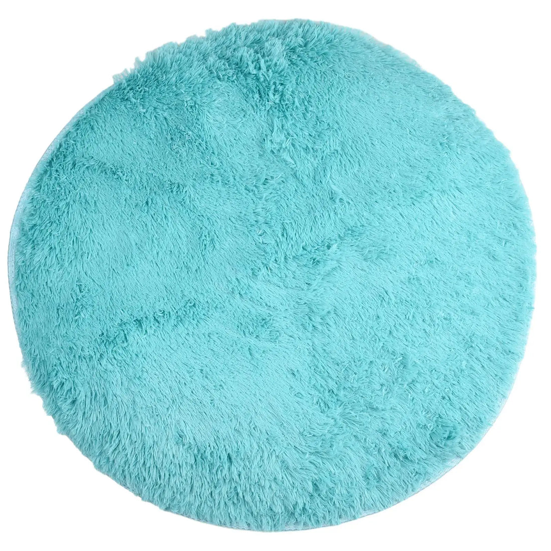 Runder Shaggy-Teppich mit 4 cm Flor für Wohnzimmer, Schlafzimmer und Kinderzimmer – Ø 40, 60 oder 80 cm, superweich, rutschfeste Noppen, 12 Farben