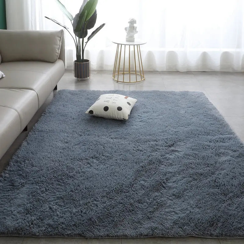 Langflor-Teppich in Batik-Optik im nordischen Stil für Wohnzimmer, Schlafzimmer und Erker – 50 × 80 bis 80 × 160 cm, rutschfest, 5 Farben