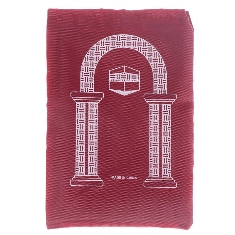 Tragbare Gebetsmatte aus Polyester mit Tasche für Reisen, Pilgerfahrt und Outdoor – 100 × 55 cm, regendicht, rutschfest, Torbogen-Motiv, 5 Farben