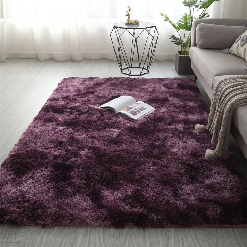 Flauschiger Shaggy-Teppich aus Kunstfell für Wohnzimmer und Kinderzimmer – 40 × 60 bis 160 × 200 cm, rechteckig, rutschfest, waschbar, 13 Designs