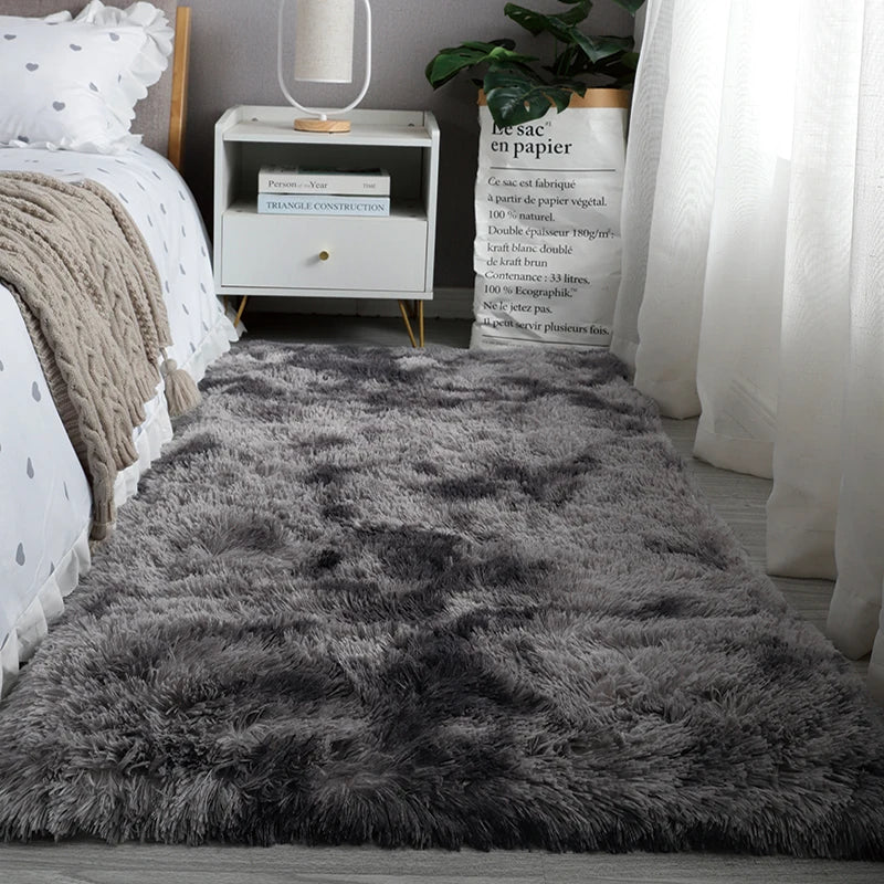 Flauschiger Hochflor-Teppich als Bettvorleger und Läufer für Schlafzimmer, Wohnzimmer und Erker – 40 × 120 bis 80 × 200 cm, rutschfest, 8 Motive