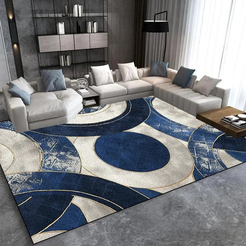 Rutschfester Teppich im modernen Stil für Wohnzimmer und Schlafzimmer – 40 × 60 bis 120 × 160 cm, gepolstert, antistatisch, waschbar, 8 Motive