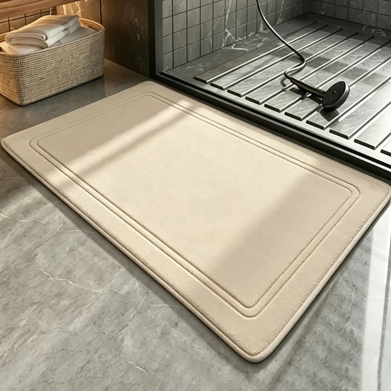 Superweicher Badvorleger aus Flanell als Duschmatte für Badezimmer und Küche – 40 × 60 oder 50 × 80 cm, saugfähig, schnell trocknend, 11 Farben