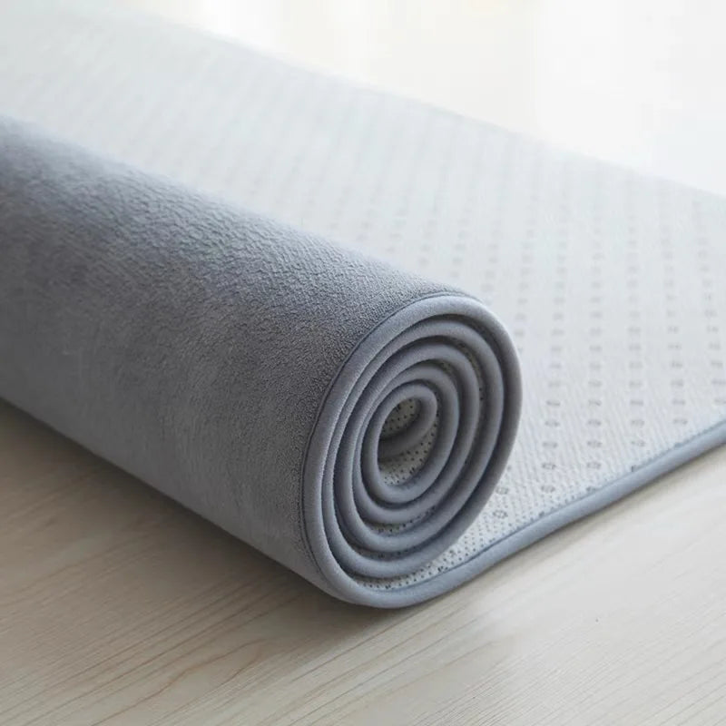 Einfarbiger Teppich aus Korallenvlies im modernen Stil für Wohnzimmer und Schlafzimmer – 40 × 60 bis 160 × 230 cm, weich, rutschfest, 6 Farben