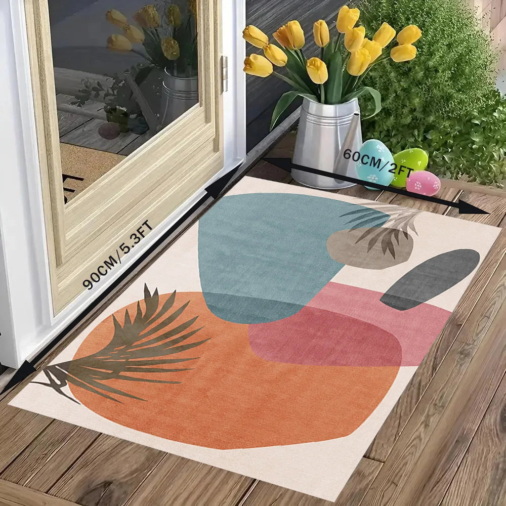 Teppich aus Kristallsamt im marokkanischen Boho-Stil für Wohnzimmer und Schlafzimmer – 40 × 60 bis 160 × 230 cm, bedruckt, schmutzabweisend, 25 Motive