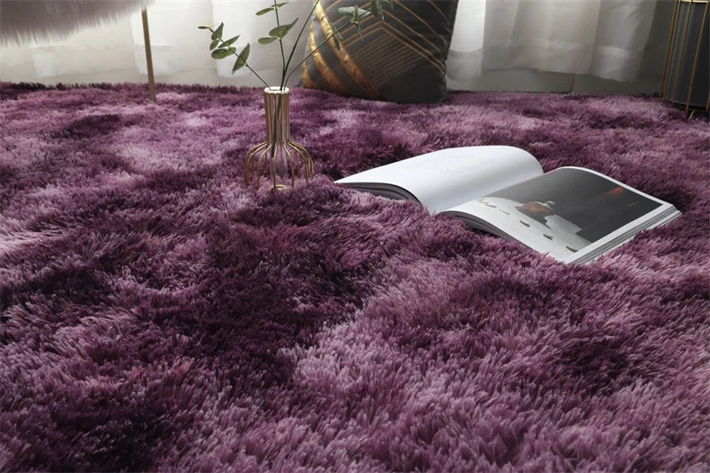 Flauschiger Shaggy-Teppich aus Kunstfell für Wohnzimmer und Kinderzimmer – 40 × 60 bis 160 × 200 cm, rechteckig, rutschfest, waschbar, 13 Designs