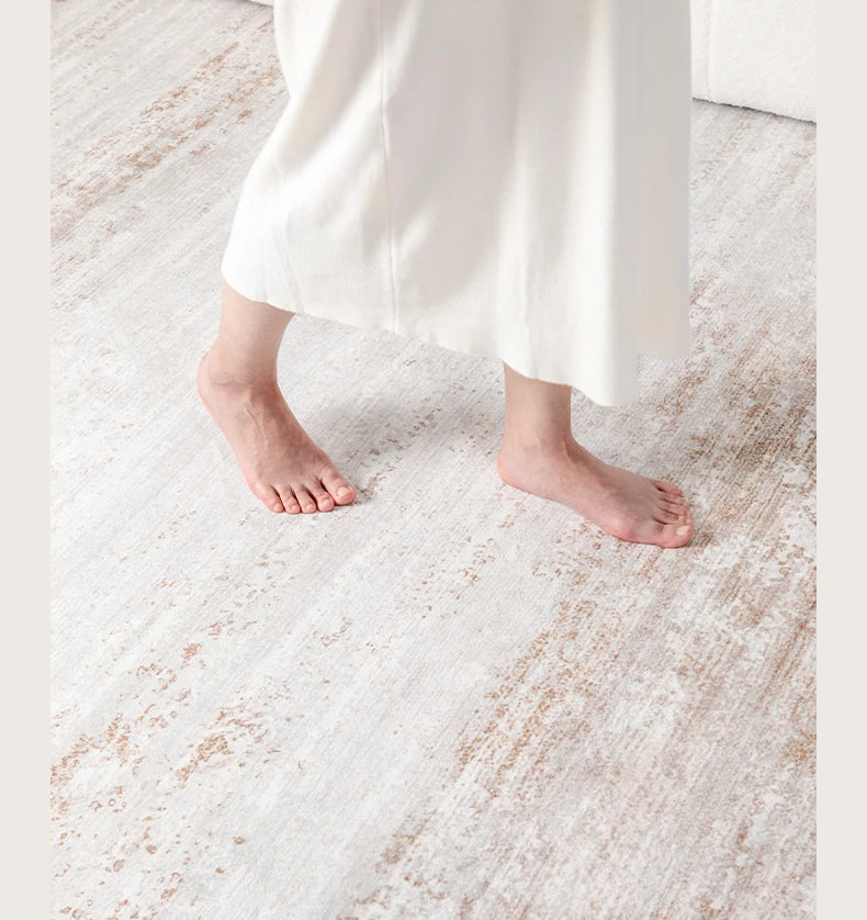 Minimalistischer Plüschteppich im italienischen Stil für Wohnzimmer und Schlafzimmer – 80 × 120 bis 200 × 300 cm, flauschig, gestreift, 14 Motive