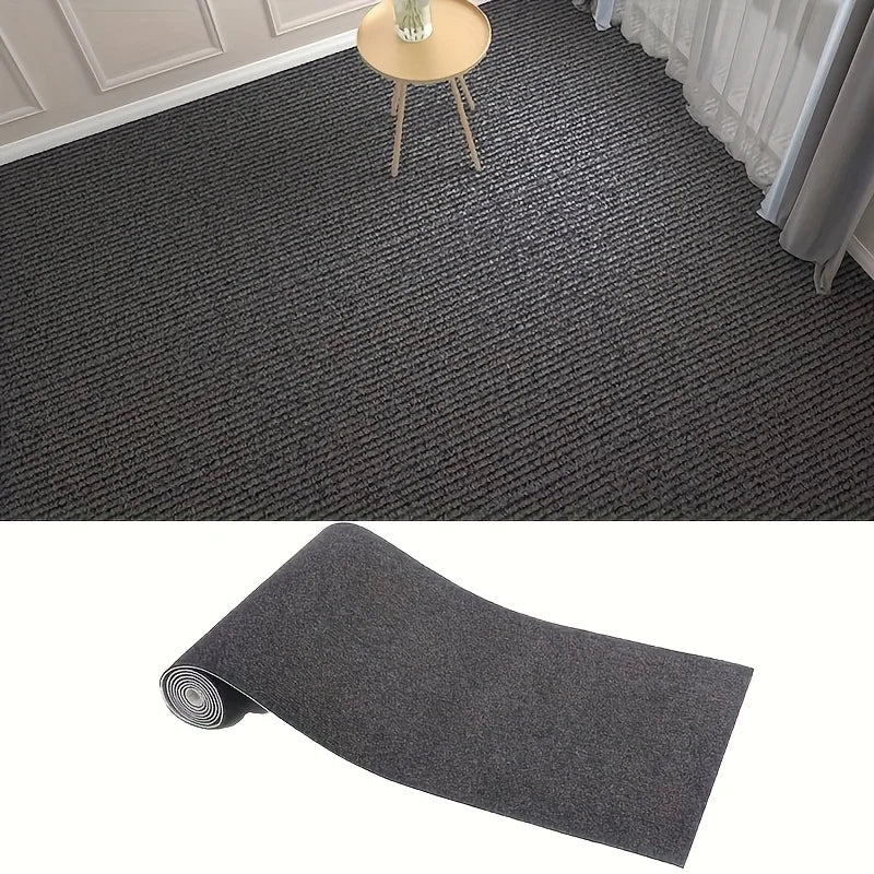 Selbstklebender Teppichbelag in Uni-Farben zum Zuschneiden für Wohnzimmer, Schlafzimmer und Küche – 40 × 100 bis 40 × 300 cm, Vlies, 5 Farben