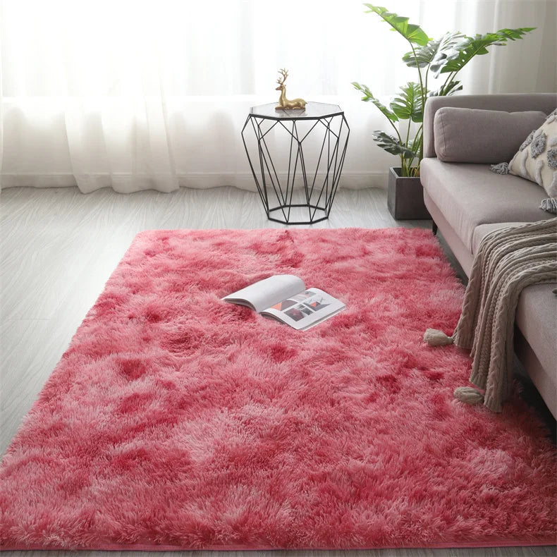 Flauschiger Shaggy-Teppich aus Kunstfell für Wohnzimmer und Kinderzimmer – 40 × 60 bis 160 × 200 cm, rechteckig, rutschfest, waschbar, 13 Designs