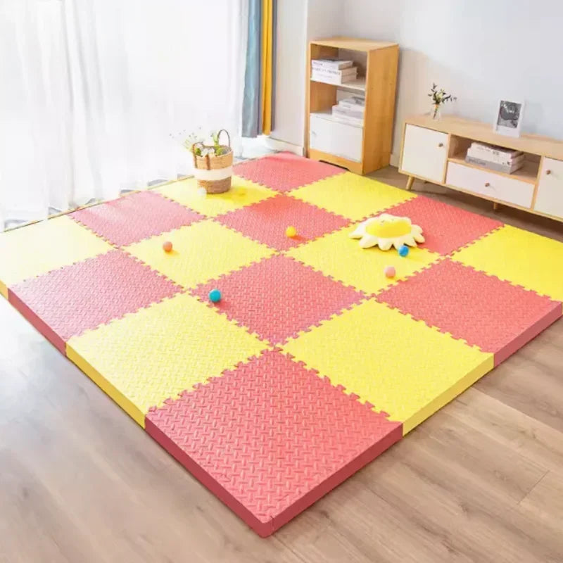 Puzzlematte aus EVA-Schaum als Sport- und Fitnessmatte für Zuhause – 30 × 30 × 1 cm je Platte, rutschfest, wasserdicht, 2 bis 16 Stück, 13 Farben