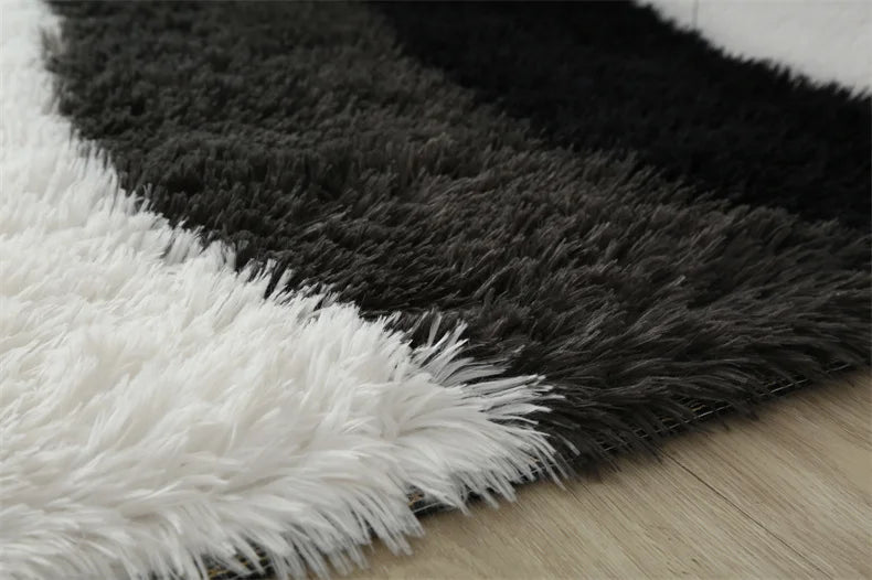 Flauschiger Shaggy-Teppich aus Kunstfell für Wohnzimmer und Kinderzimmer – 40 × 60 bis 160 × 200 cm, rechteckig, rutschfest, waschbar, 13 Designs