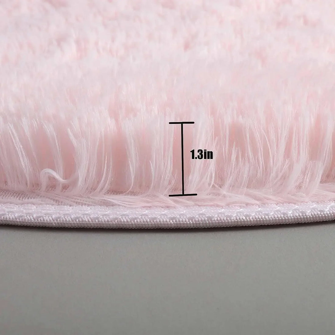 Flauschiger Rundteppich aus Plüsch für Wohnzimmer, Schlafzimmer und Kinderzimmer – Ø 60 bis 100 cm, ca. 3,3 cm Flor, superweich, 4 Farben
