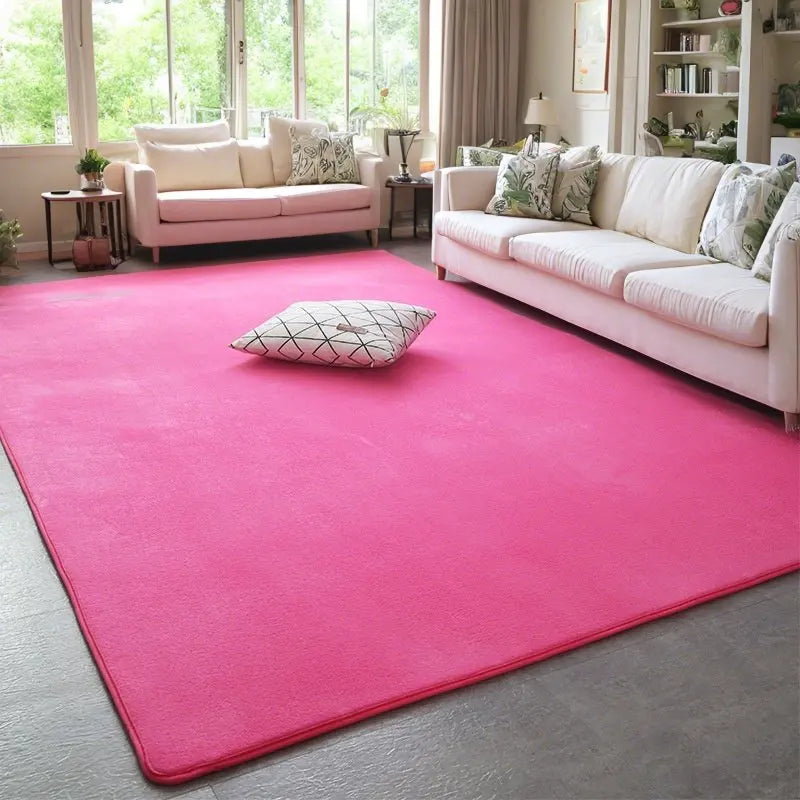Weicher Teppich aus Korallensamt für Wohnzimmer, Schlafzimmer und Spielecke – 40 × 60 bis 200 × 300 cm, rechteckig, rutschfest, 11 Farben