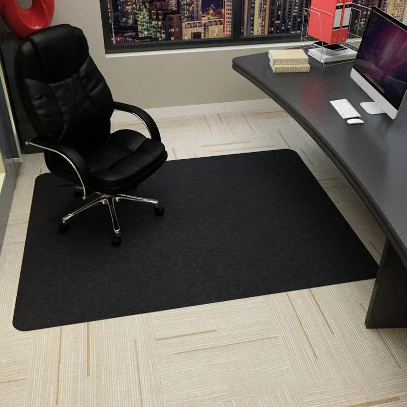 Bürostuhlmatte aus Polyester und TPR für Gaming-Stuhl, Schreibtisch und Wohnzimmer – 90 × 120 cm, gestreift, rutschfest, saugfähig, 5 Farben
