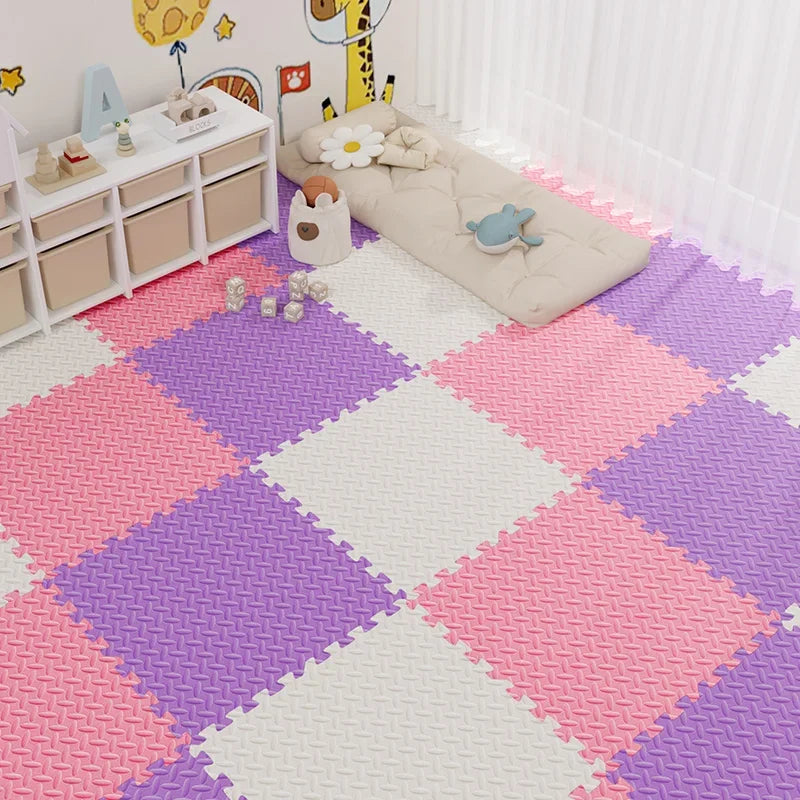 Puzzlematte aus EVA-Schaum als Baby-Spielmatte und Haustiermatte – 30 × 30 × 1 cm je Platte, rutschfest, wasserdicht, 1 bis 20 Stück, 13 Farben