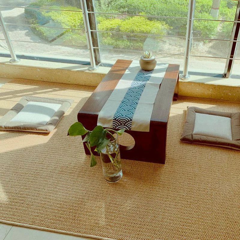 Teppich im japanischen Wabi-Sabi-Stil aus weicher Anti-Falten-Faser für Wohnzimmer und Schlafzimmer – 50 × 80 bis 200 × 300 cm, fusselfrei, 5 Farben