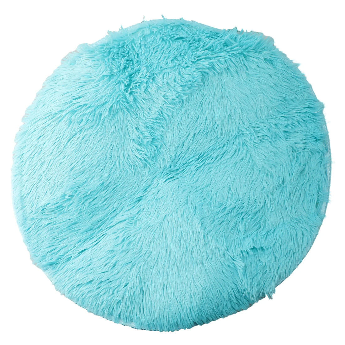 Runder Shaggy-Teppich mit 4 cm Flor für Wohnzimmer, Schlafzimmer und Kinderzimmer – Ø 40, 60 oder 80 cm, superweich, rutschfeste Noppen, 12 Farben