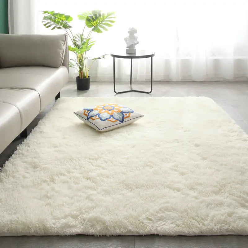 Langflor-Teppich in Batik-Optik im nordischen Stil für Wohnzimmer, Schlafzimmer und Erker – 50 × 80 bis 80 × 160 cm, rutschfest, 5 Farben