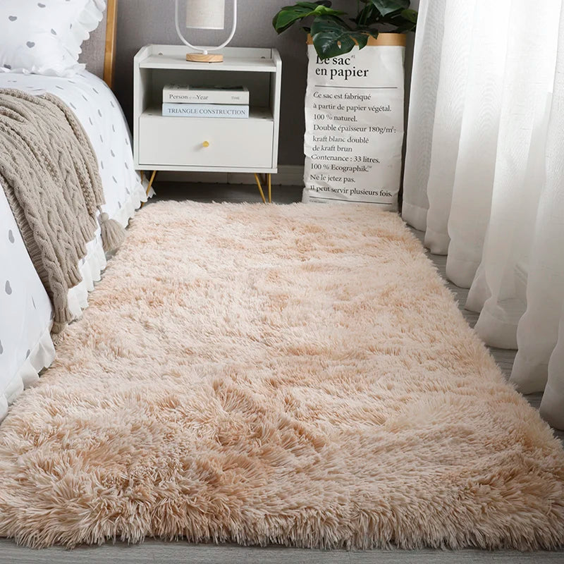 Flauschiger Hochflor-Teppich als Bettvorleger und Läufer für Schlafzimmer, Wohnzimmer und Erker – 40 × 120 bis 80 × 200 cm, rutschfest, 8 Motive