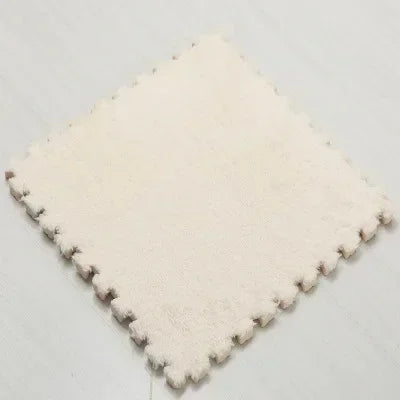 Plüsch-Puzzlematte für Kinder als Spielteppich für Kinderzimmer und Schlafzimmer – Fliesen 30 × 30 × 1 cm, EVA-Schaumkern, 10 oder 20 Stück, 23 Farben