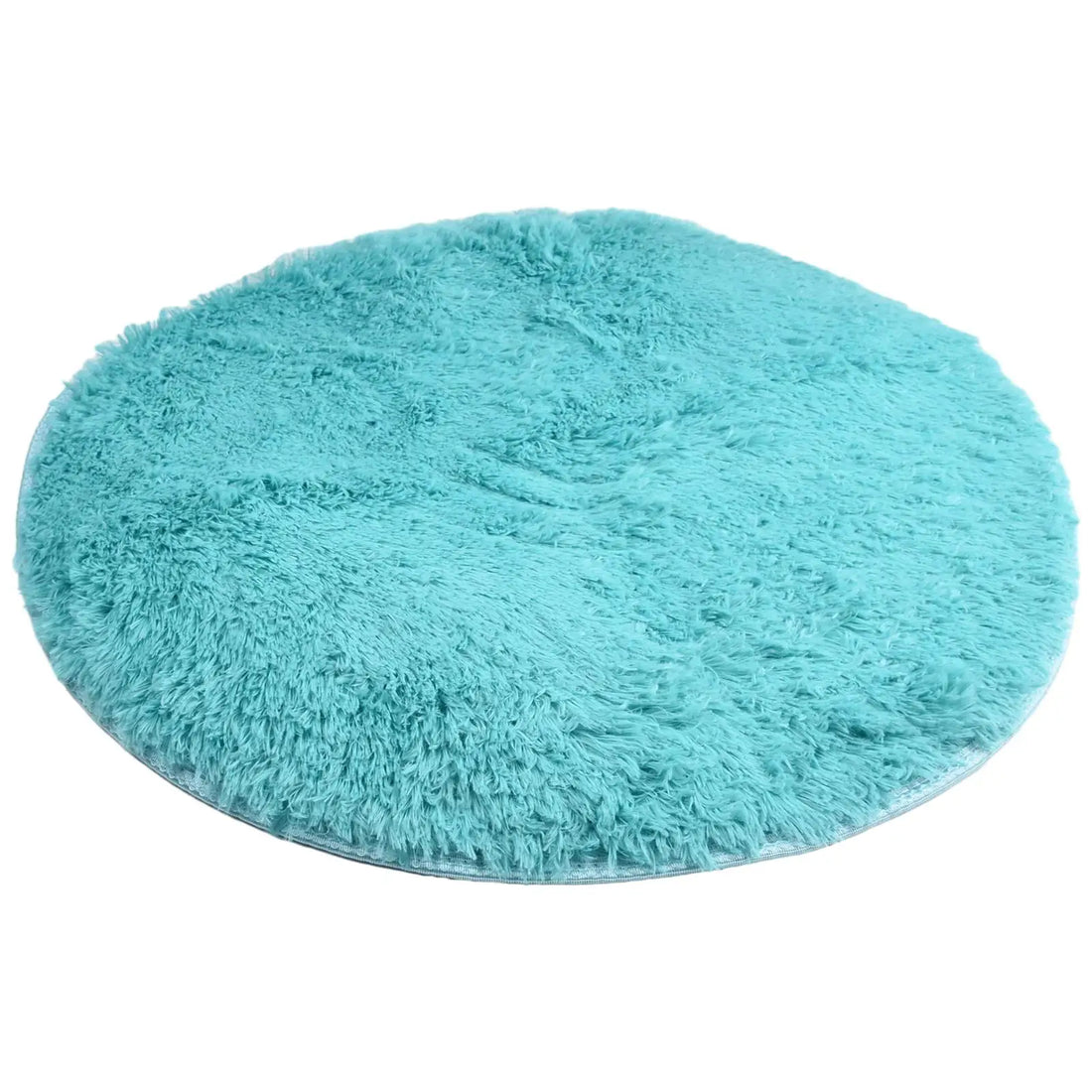 Runder Shaggy-Teppich mit 4 cm Flor für Wohnzimmer, Schlafzimmer und Kinderzimmer – Ø 40, 60 oder 80 cm, superweich, rutschfeste Noppen, 12 Farben