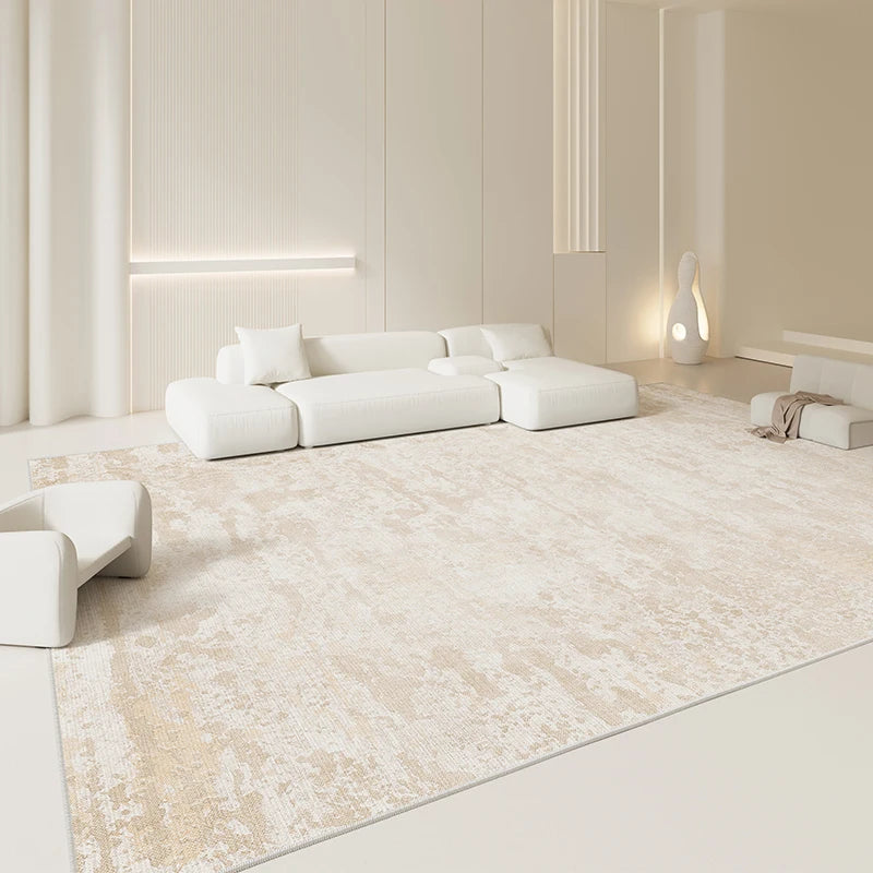 Minimalistischer Plüschteppich im italienischen Stil für Wohnzimmer und Schlafzimmer – 80 × 120 bis 200 × 300 cm, flauschig, gestreift, 14 Motive
