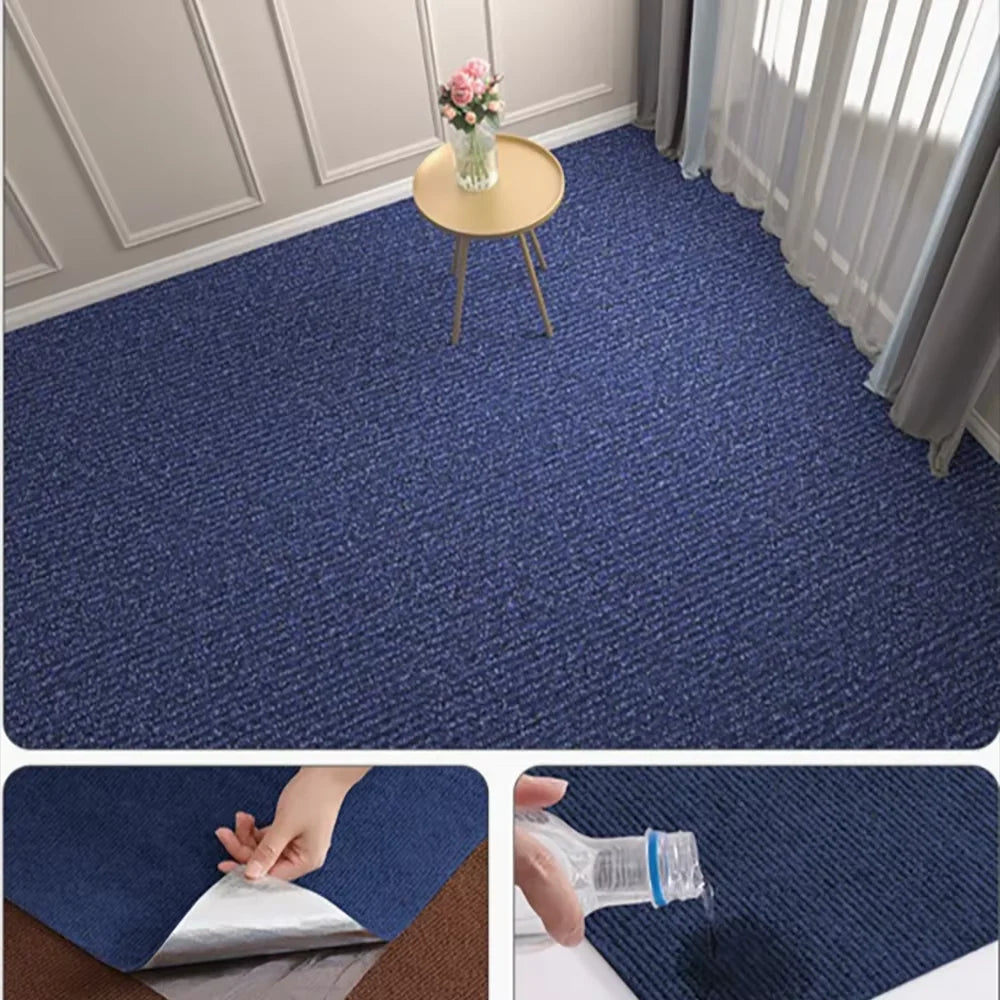 Selbstklebender Teppich von der Rolle für Küche, Schlafzimmer und Bad – 40 cm × 3 m, einfarbig, wasseraufnehmend, zuschneidbar, 7 Farben
