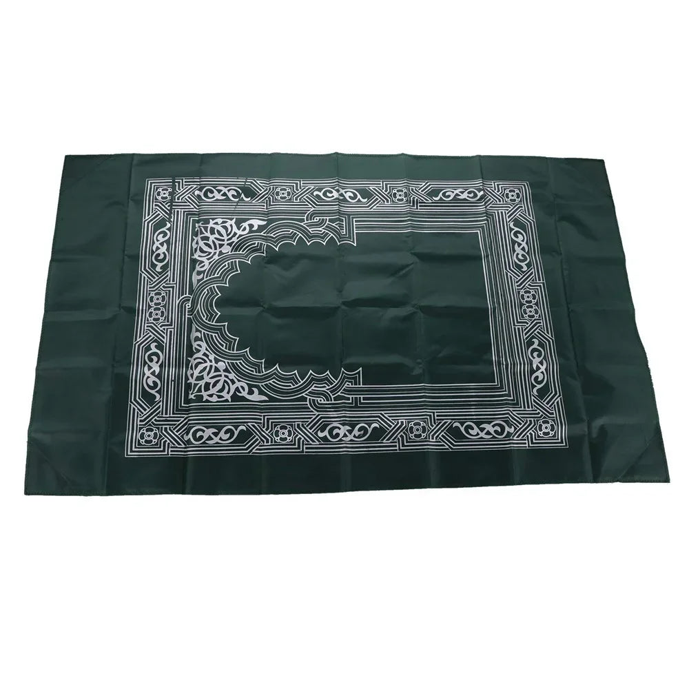 Wasserdichter Reise-Gebetsteppich mit Qibla-Kompass und Tasche für unterwegs und draußen – 100 × 60 cm, beschwerte Ecken, bedruckt, 5 Farben