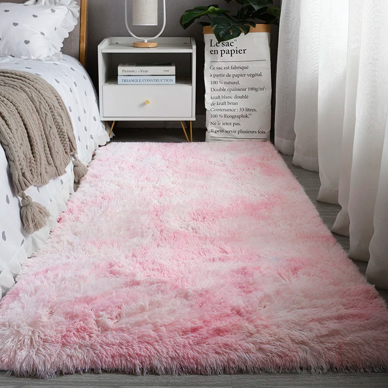 Flauschiger Hochflor-Teppich als Bettvorleger und Läufer für Schlafzimmer, Wohnzimmer und Erker – 40 × 120 bis 80 × 200 cm, rutschfest, 8 Motive