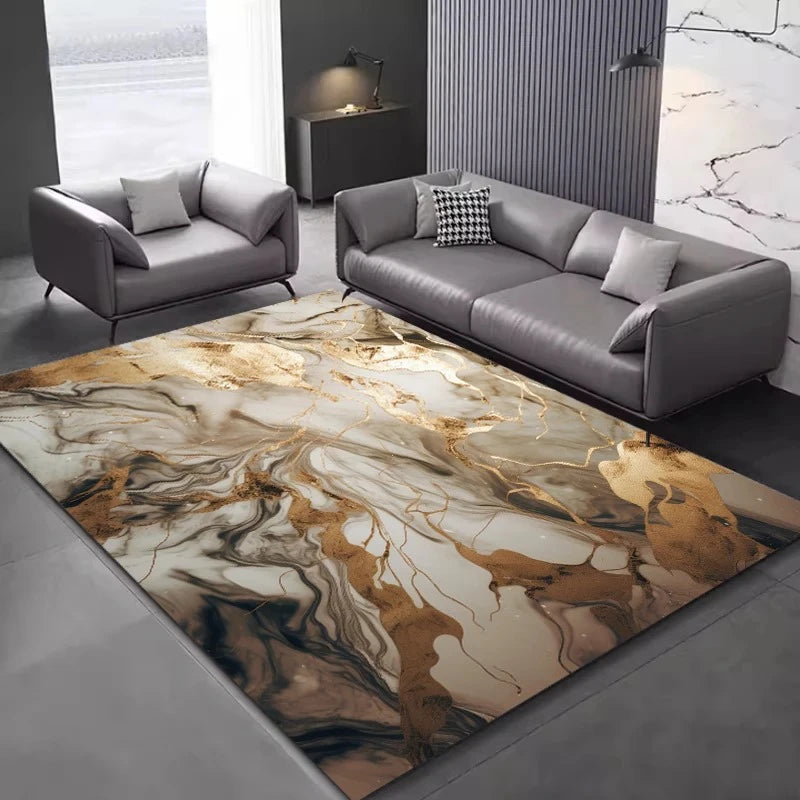 Teppich mit geometrischem Muster für Wohnzimmer, Schlafzimmer und Spielzimmer – 80 × 120 bis 200 × 300 cm, rechteckig, 3D-Druck, waschbar, 23 Motive