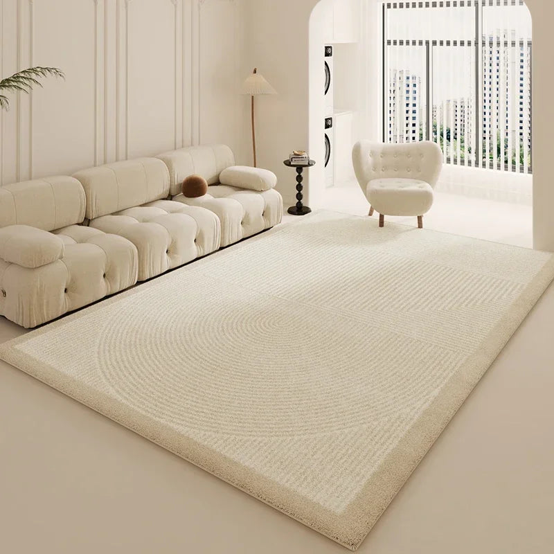 Flauschiger Plüschteppich im Wabi-Sabi-Stil für Wohnzimmer und Schlafzimmer – 80 × 120 bis 200 × 300 cm, rechteckig, minimalistisch, 15 Motive
