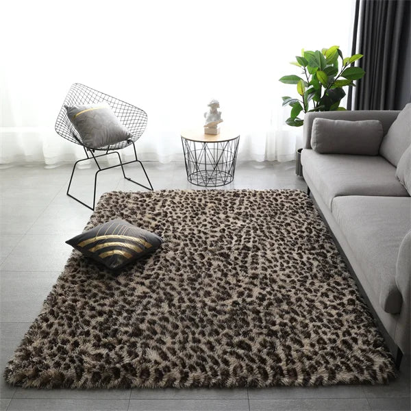 Flauschiger Shaggy-Teppich aus Kunstfell für Wohnzimmer und Kinderzimmer – 40 × 60 bis 160 × 200 cm, rechteckig, rutschfest, waschbar, 13 Designs