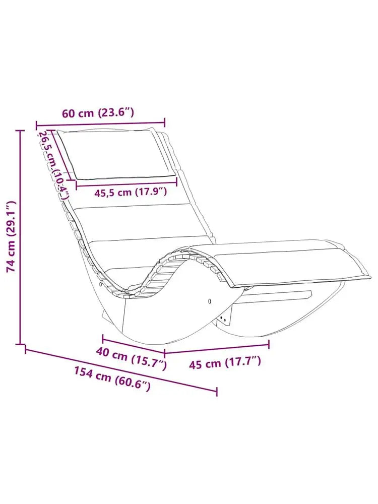 Schaukel-Sonnenliegen aus massivem Akazienholz mit Auflage für Garten, Terrasse und Pool im 2er-Set – Lattengestell, Kopfkissen, Auflage Dunkelgrau