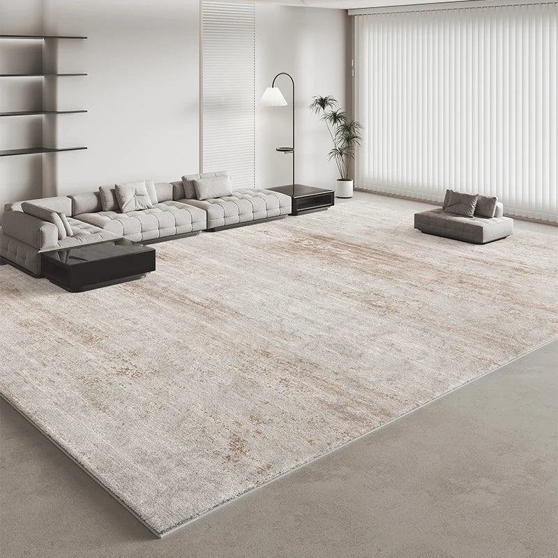 Minimalistischer Plüschteppich im italienischen Stil für Wohnzimmer und Schlafzimmer – 80 × 120 bis 200 × 300 cm, flauschig, gestreift, 14 Motive