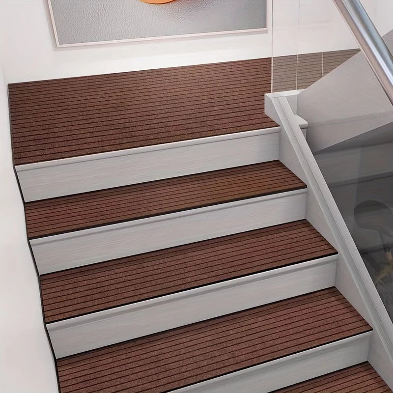 Selbstklebender Teppich von der Rolle für Küche, Flur und Eingang – 40 × 100 bis 40 × 300 cm, gestreift, rutschfest, PVC-Rücken, 11 Farben
