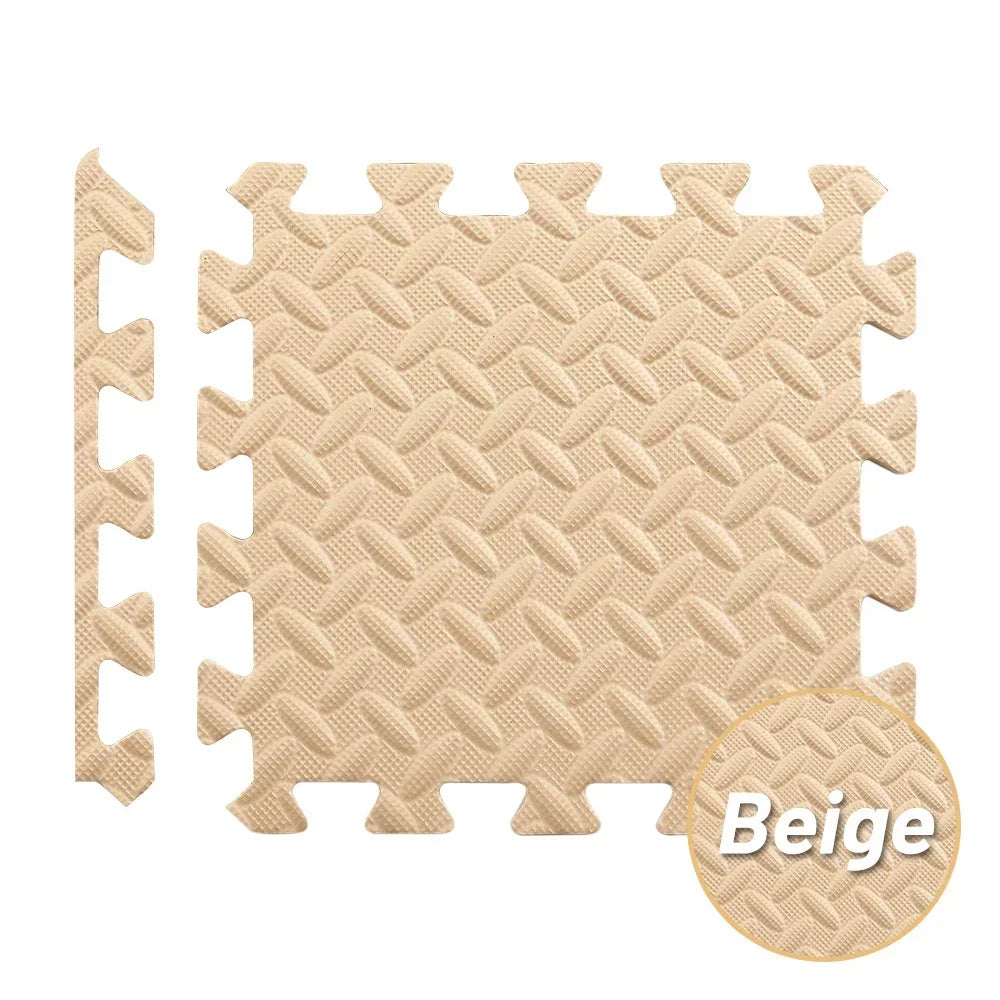 Ineinandergreifende EVA-Schaumstoffmatten als Babyspielmatte für Wohnzimmer und Fitness – 30 × 30 cm, rutschfest, 4, 12 oder 20 Stück, 7 Farben