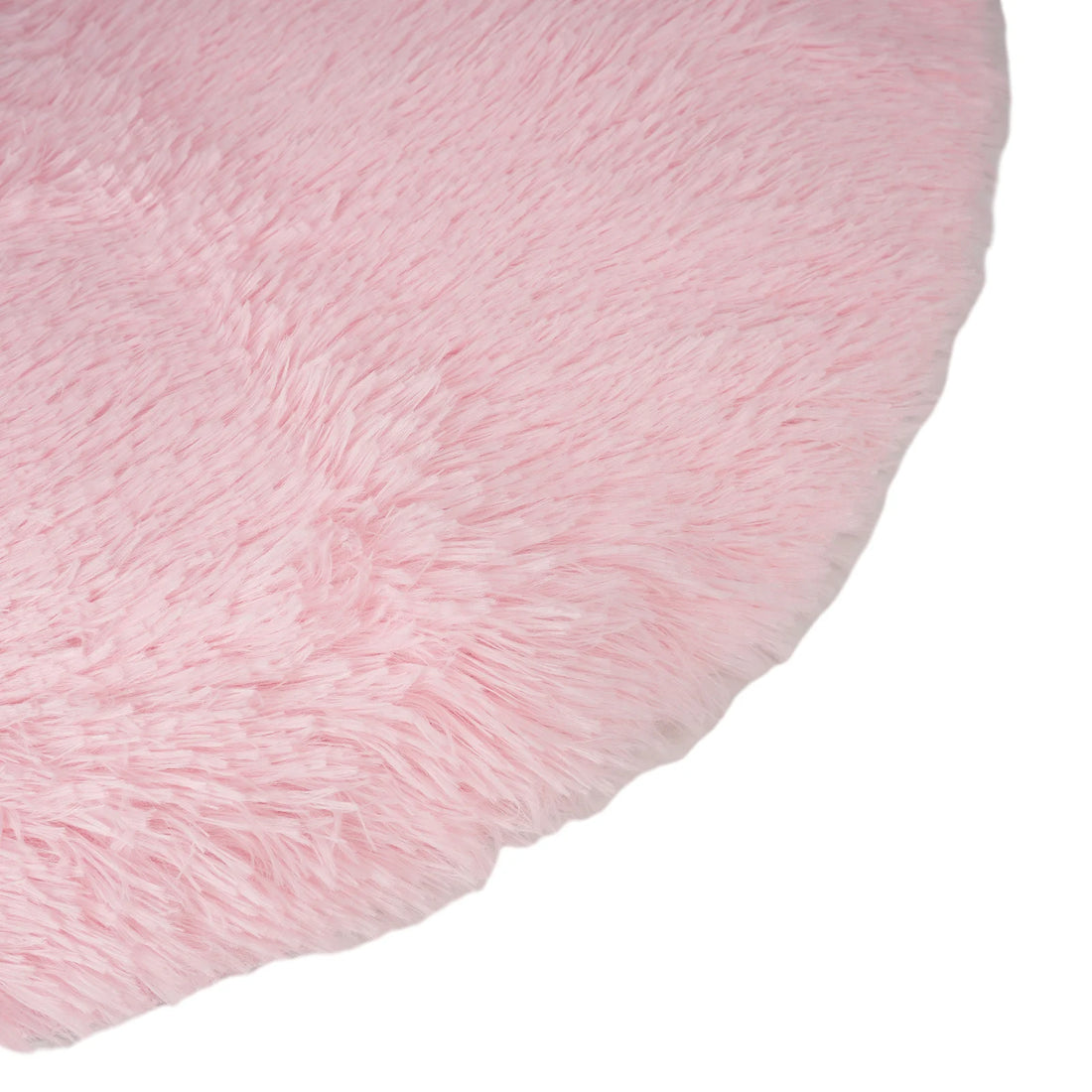 Runder Shaggy-Teppich mit 4 cm Flor für Wohnzimmer, Schlafzimmer und Kinderzimmer – Ø 40, 60 oder 80 cm, superweich, rutschfeste Noppen, 12 Farben