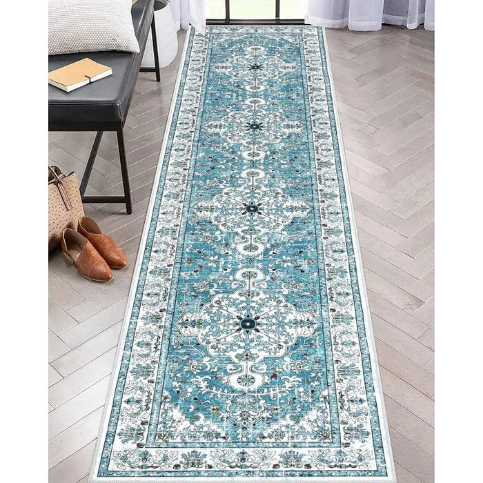 Boho-Läufer im Vintage- und Ethno-Stil für Flur, Küche und Waschküche – 40 × 120 oder 50 × 150 cm, Flanell, saugfähig, rutschfest, 6 Motive