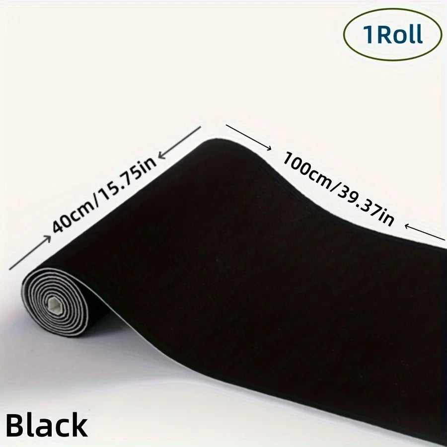 Selbstklebender Teppich von der Rolle für Küche, Flur und Eingang – 40 × 100 bis 40 × 300 cm, gestreift, rutschfest, PVC-Rücken, 11 Farben