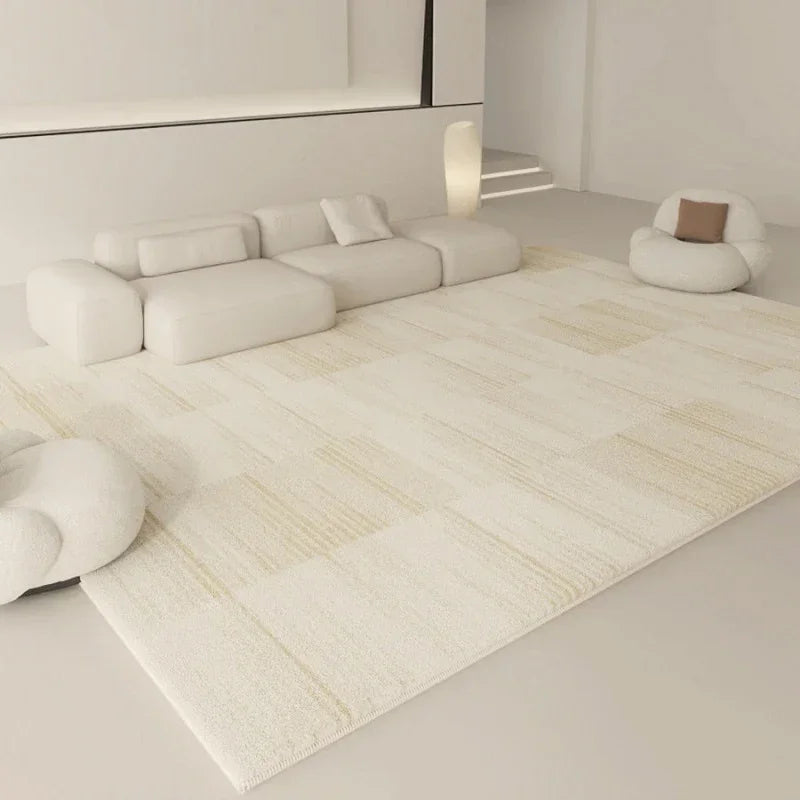 Flauschiger Plüschteppich im Wabi-Sabi-Stil für Wohnzimmer und Schlafzimmer – 80 × 120 bis 200 × 300 cm, rechteckig, minimalistisch, 15 Motive