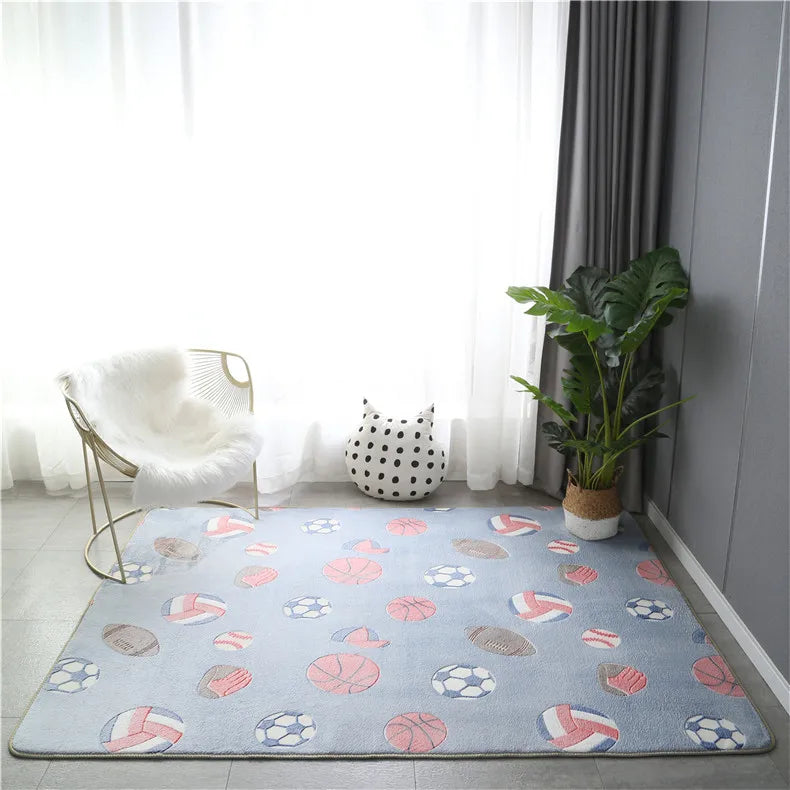 Im Dunkeln leuchtender Teppich mit 3D-Motiven für Kinderzimmer und Schlafzimmer – 40 × 60 bis 160 × 200 cm, Kurzflor, rutschfest, 12 Motive