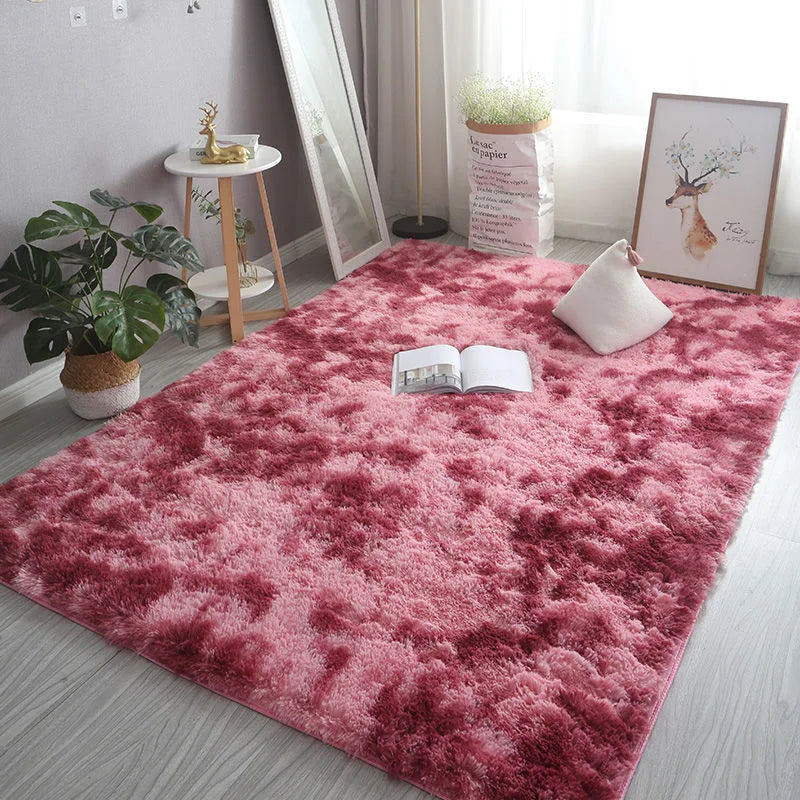 Flauschiger, verdickter Teppich für Wohnzimmer, Schlafzimmer und Kinderzimmer – 40 × 60 bis 160 × 230 cm, rechteckig, rutschfest, 17 Farben