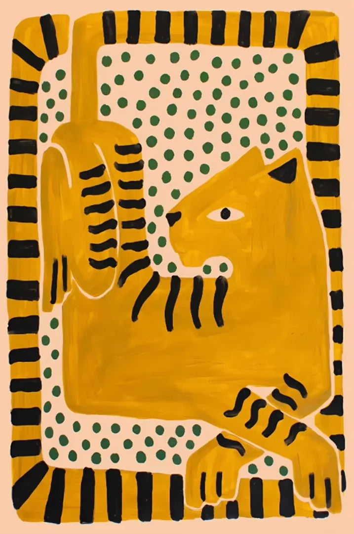 Teppich mit Leoparden- und Tigermotiven im orientalischen Stil für Wohnzimmer und Schlafzimmer – 40 × 60 bis 180 × 240 cm, Flanell, 13 Motive