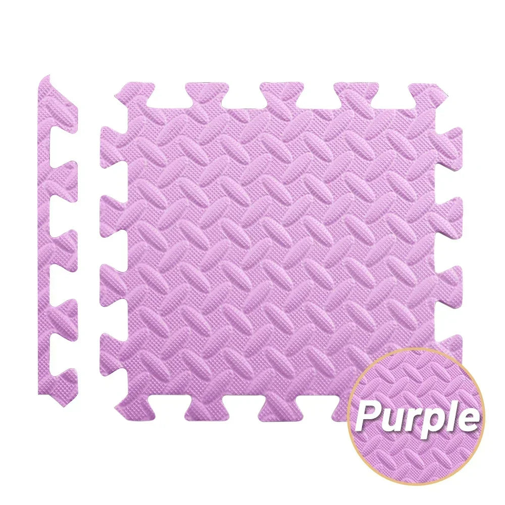 Bunte Puzzlematten aus EVA-Schaum für Baby-Spielbereich, Schlafzimmer und Heimtraining – je 30 × 30 × 1 cm, 4 bis 20 Stück, 7 Farben
