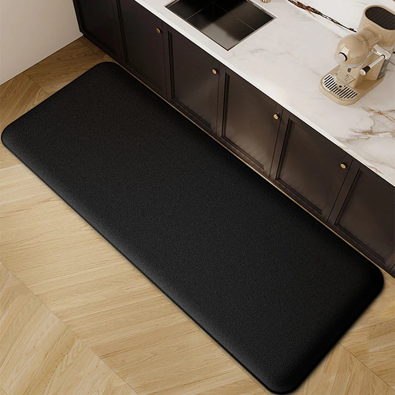 Verdickte Küchenmatte aus Flanell als langer Läufer für Küche, Bad und Haustür – 40 × 60 bis 60 × 200 cm, 1,2 cm dick, saugfähig, rutschfest, 5 Farben