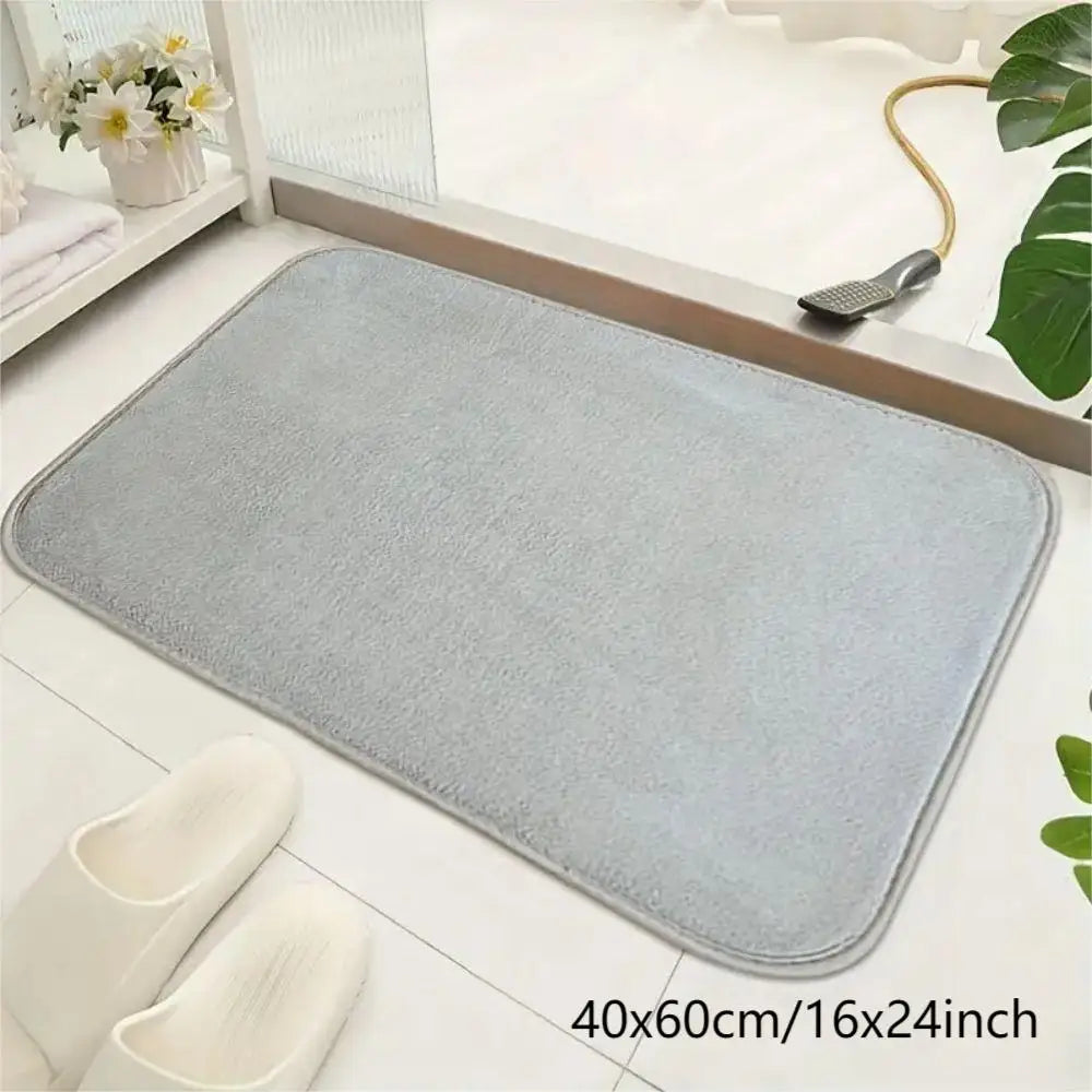 Einfarbiger Teppich aus Korallenvlies im modernen Stil für Wohnzimmer und Schlafzimmer – 40 × 60 bis 160 × 230 cm, weich, rutschfest, 6 Farben