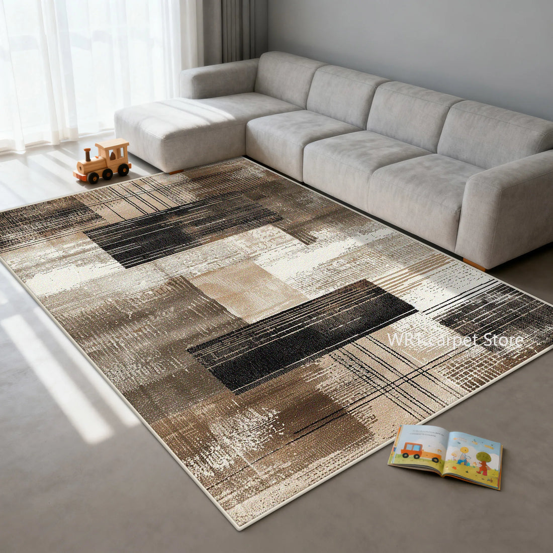 Teppich mit goldenem Geometrie-Muster im Luxus-Stil für Wohnzimmer und Schlafzimmer – 60 × 90 bis 200 × 400 cm, 3D-Druck, rutschfest, 11 Motive
