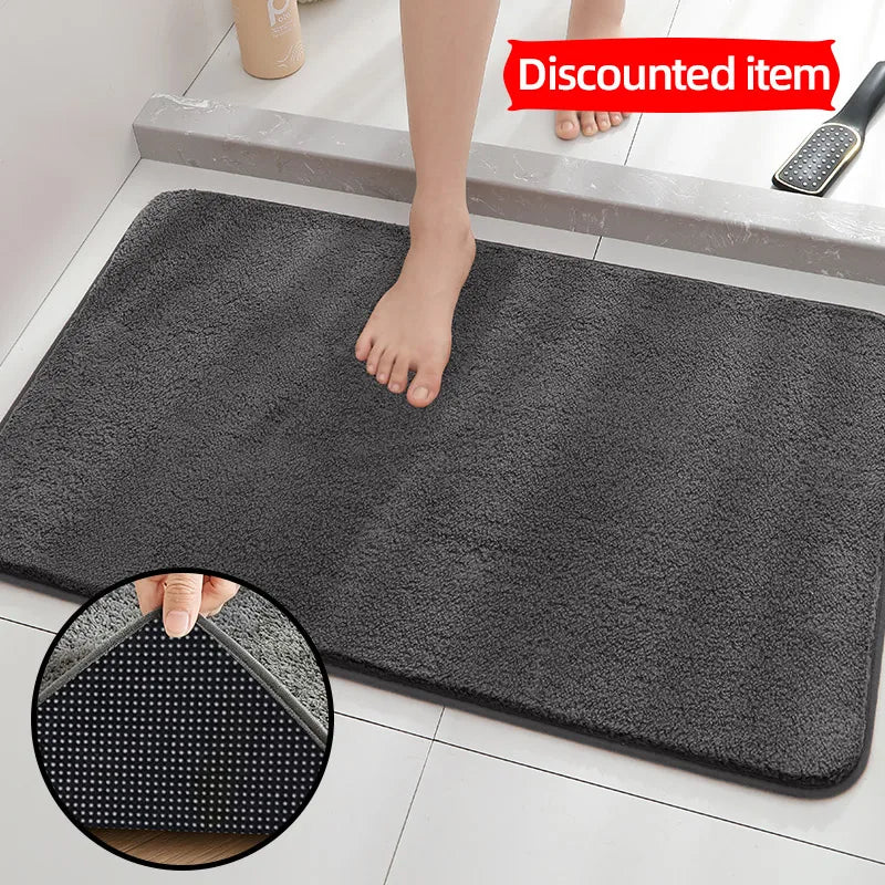 Superweicher Badvorleger aus Flanell als Duschmatte für Badezimmer und Küche – 40 × 60 oder 50 × 80 cm, saugfähig, schnell trocknend, 11 Farben