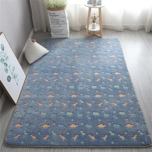 Im Dunkeln leuchtender Teppich mit 3D-Motiven für Kinderzimmer und Schlafzimmer – 40 × 60 bis 160 × 200 cm, Kurzflor, rutschfest, 12 Motive